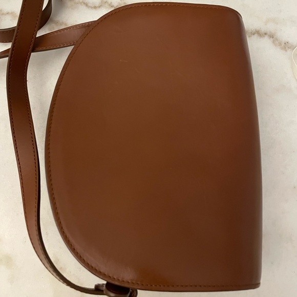 A.P.C. Chestnut Leather Demi Lune Crossbody Bag - Picture 5 of 16